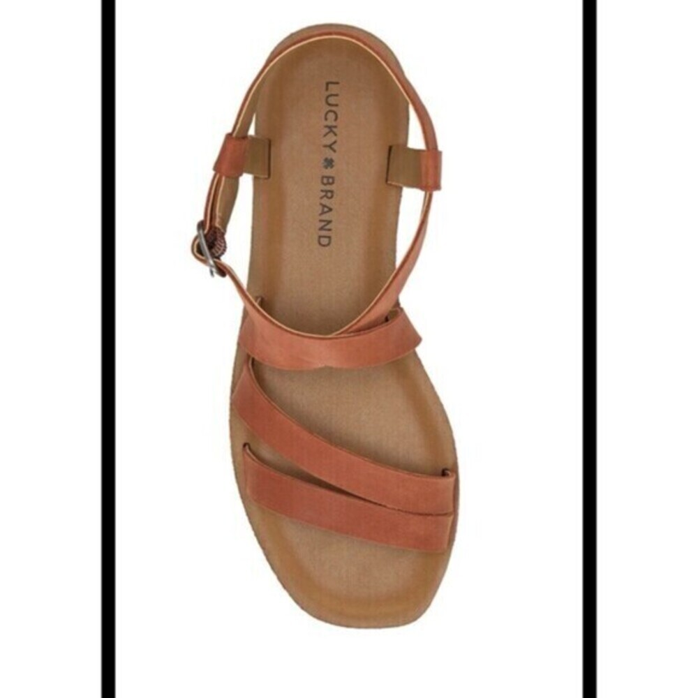 Lucky Brand Women's Alexcia Sandal In Magma (Cognac) 7M
